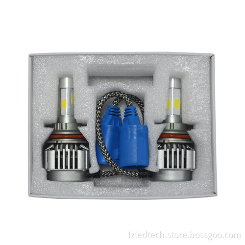 9007 HB5 LED Headlight Conversion Kit 4 Side COB Dual Beam High Low Kit 72W 8,000LM Super White 6000K Fog Light Led